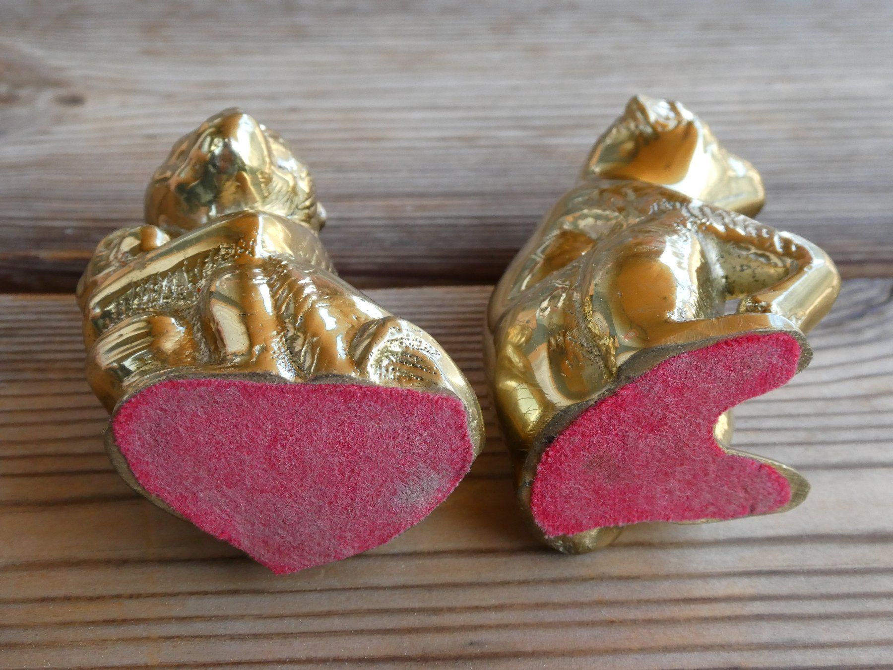 Figurines: 2 Affenfiguren, massiver Messingguss Glanzpoliert – D'occasion à Lüchingen par Eeizo 7