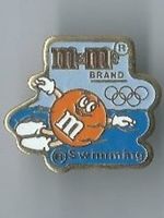 m & m's , Swimming Olympia Pin