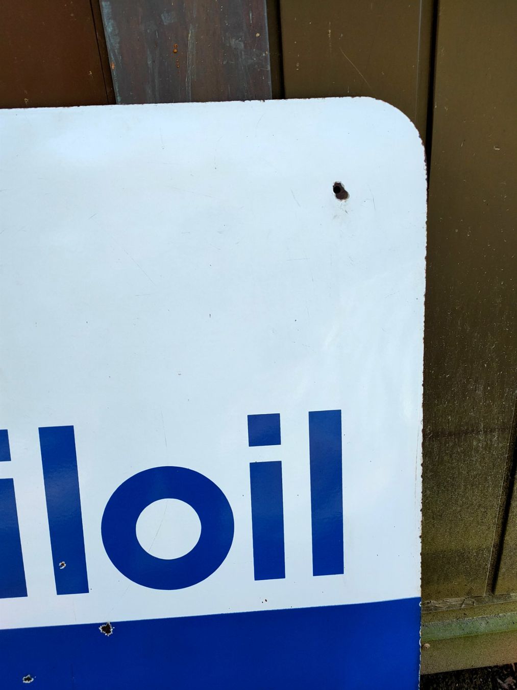 Insegne: Plaque émaillée mobiloil – Usato da Bretonnières venduto da Minigab 2