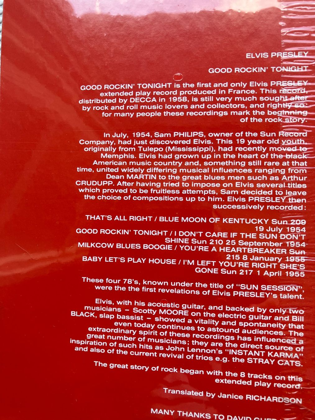 Dischi in vinile: Elvis Presley – Nuovo e nell'imballaggio originale da Aarwangen venduto da Jukebox3 5