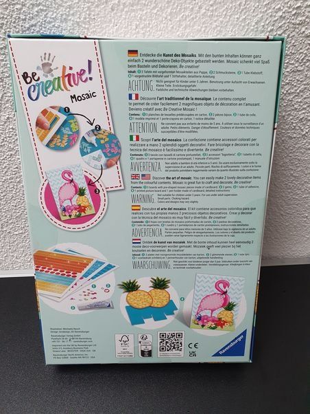 Kit bricolage: Neu - Ravensburger - Bastelset - Be creative - Mosaic – Nuovo e nell'imballaggio originale da Dagmersellen venduto da Jarsetz_Restposten 1