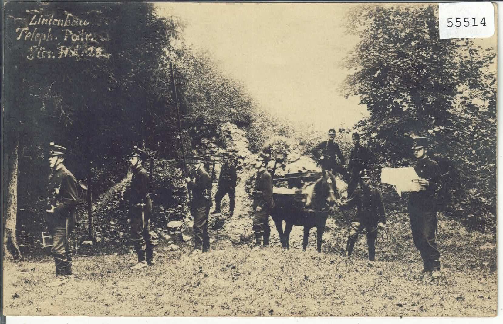 Cartoline postali: Armee Suisse - Linienbau Telephon – Usato da Ettingen venduto da Kartenplanet