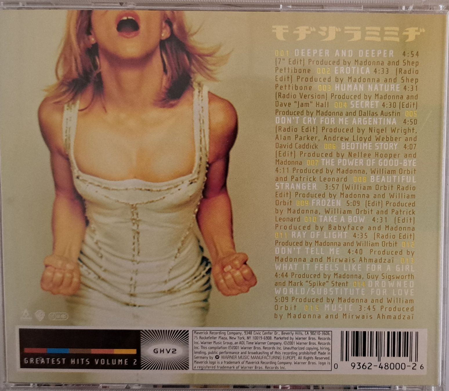 CD: MADONNA - GREATEST HITS VOL.2 – Usato da Tenniken venduto da mik_6mxg 7
