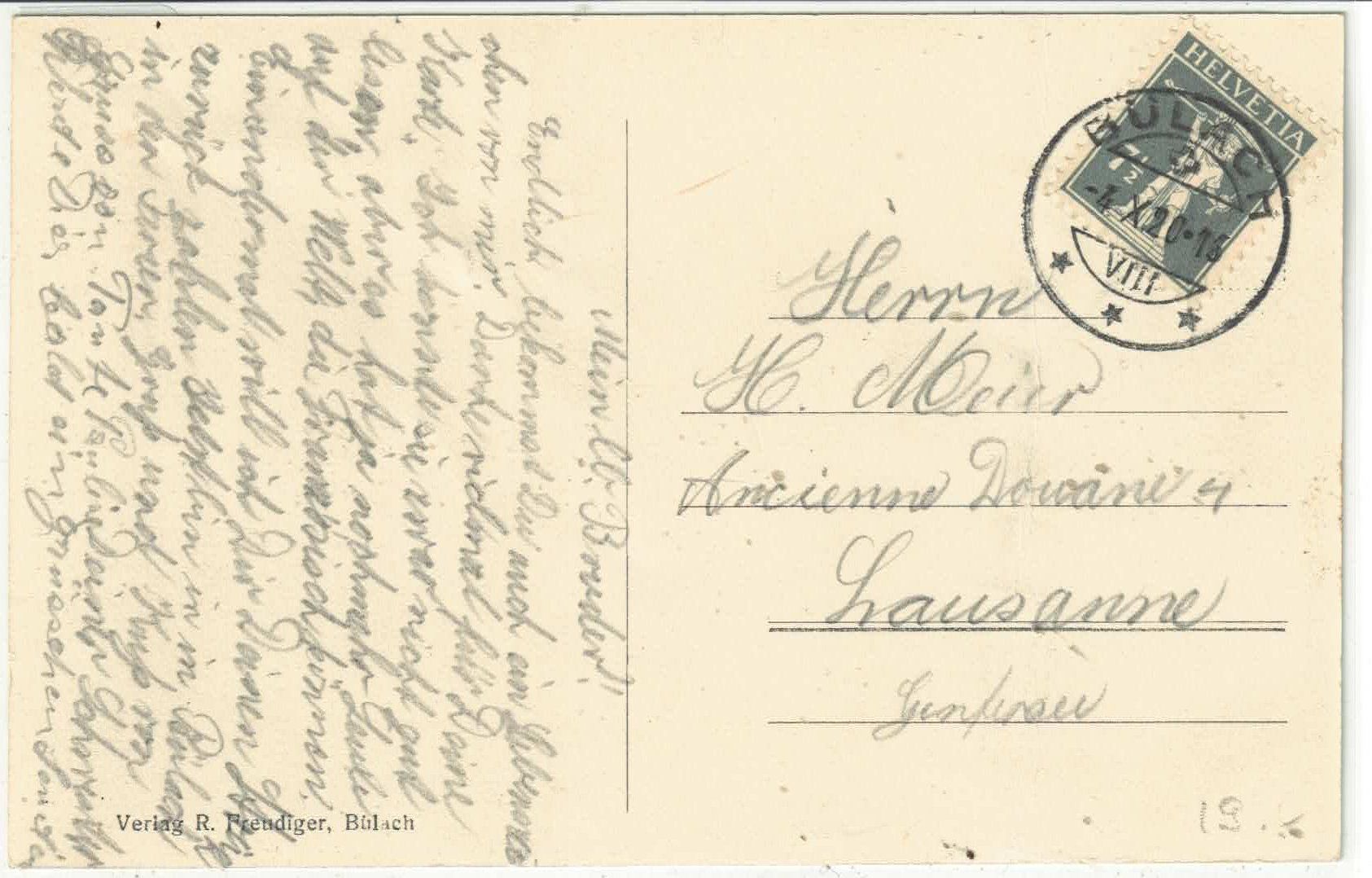 Cartoline postali: Bülach - Dorfstrasse – Usato da Ettingen venduto da Kartenplanet 1