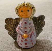 Handgefertigte Keramik Ton Engel Deko Figur