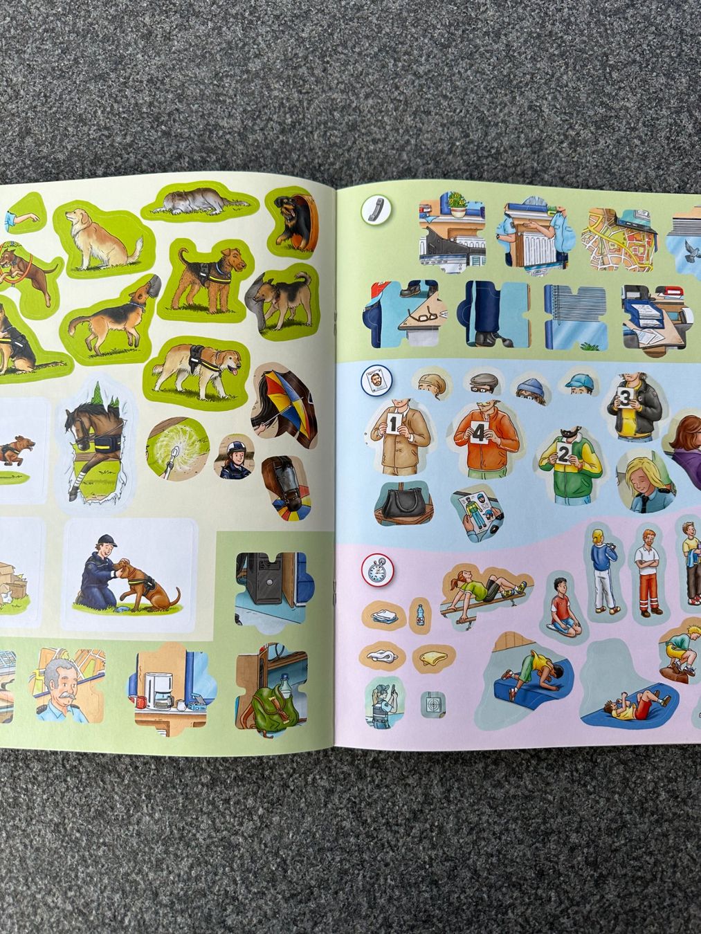 Libri: Wieso? Weshalb? Warum? Stickerheft: Polizei – Usato da Boppelsen venduto da KASIBO 1