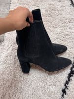 Saint Laurent Lou Boots Heels black suede