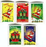 Briefmarken "Weihnachtsmann". Frankreich