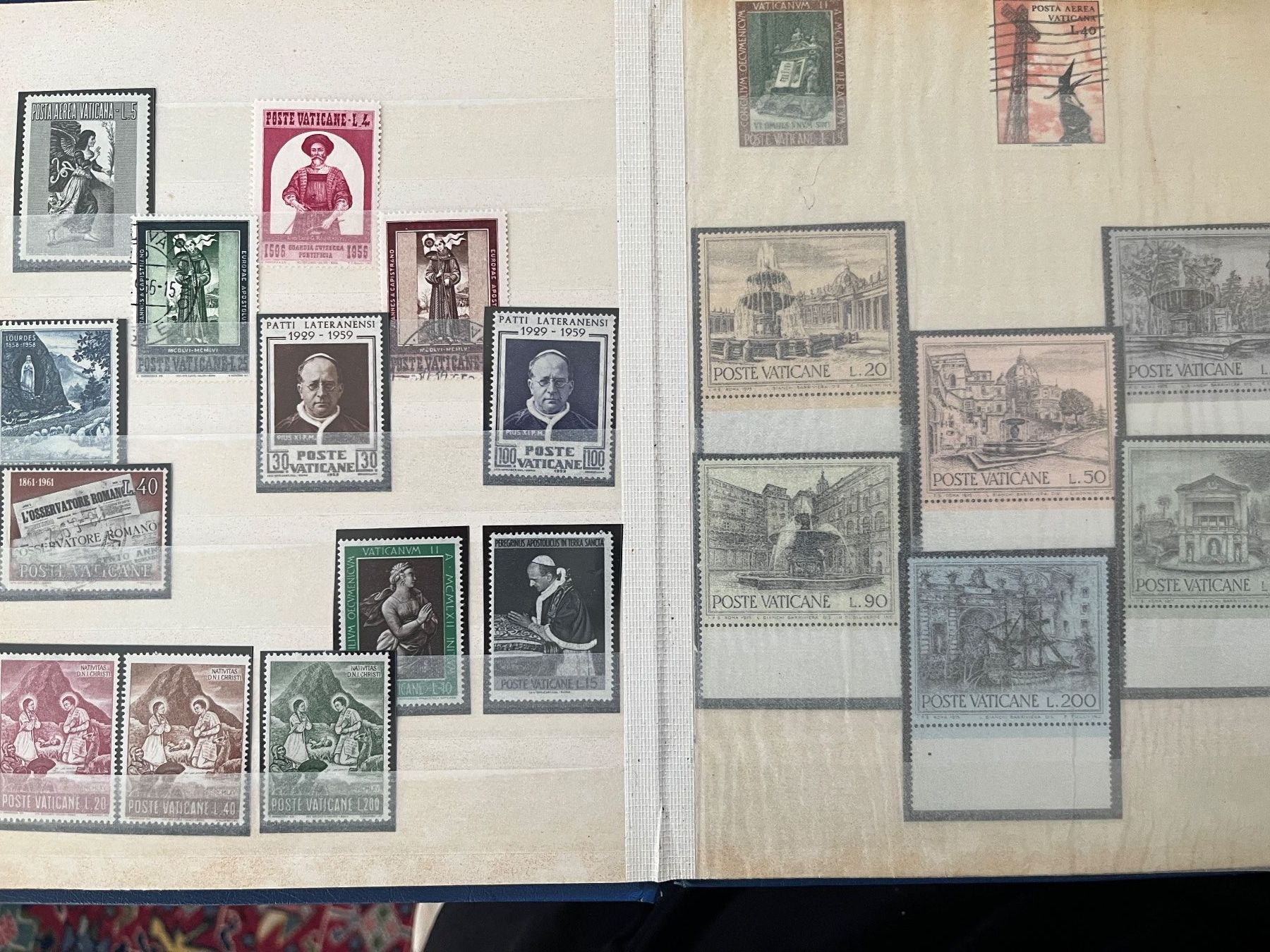 Tutti i francobolli: Briefmarken Sammlung Vatikan – Usato da Stetten AG venduto da Brissago25 1