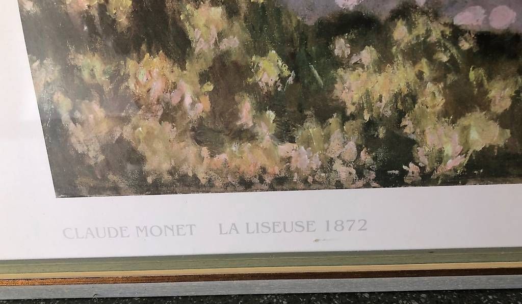 Foto & Immagini: Claude Monet La Liseuse Poster gerahmt – Usato da Zürich venduto da Cds10 1
