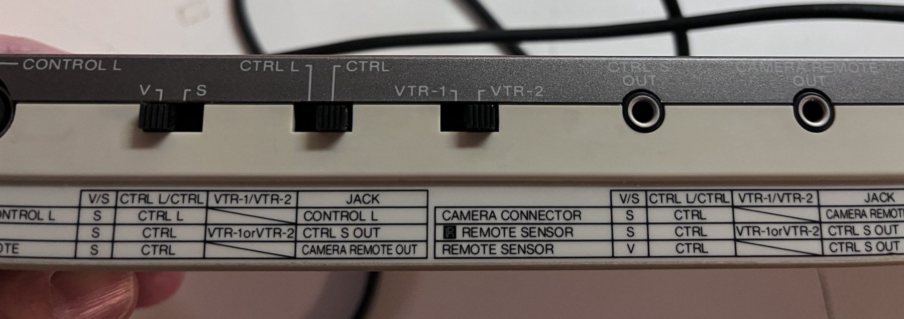 Sistema di controllo: Sony RM-E100V Video Editing Controller – Usato da Allschwil venduto da Zermatt 4