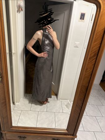 Guess Kleid silbrig neu