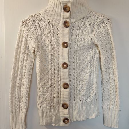 Cardigan en maille blanche