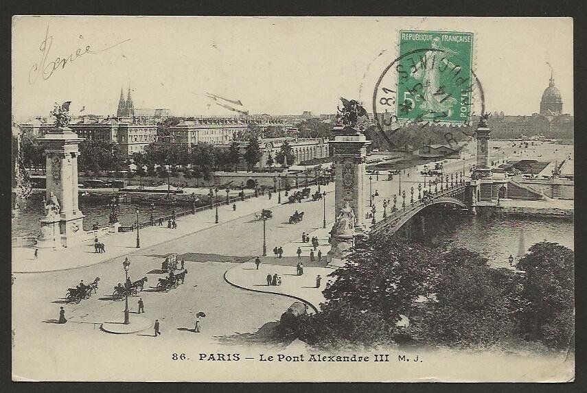 Alle Briefmarken: 1914 Postkarte von Paris nach Genève – Gebraucht aus Arlesheim von kuhnphila