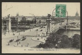 1914 Postkarte von Paris nach Genève