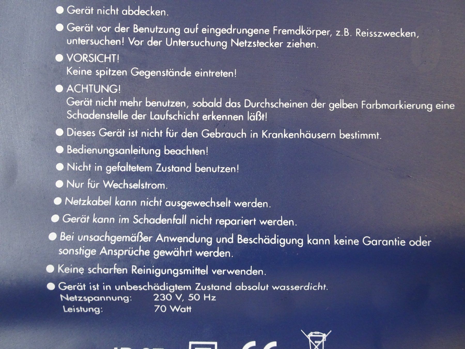 Heizgeräte: Heizmatte / Fussmatte – Gebraucht aus Schenkon von Recar 6