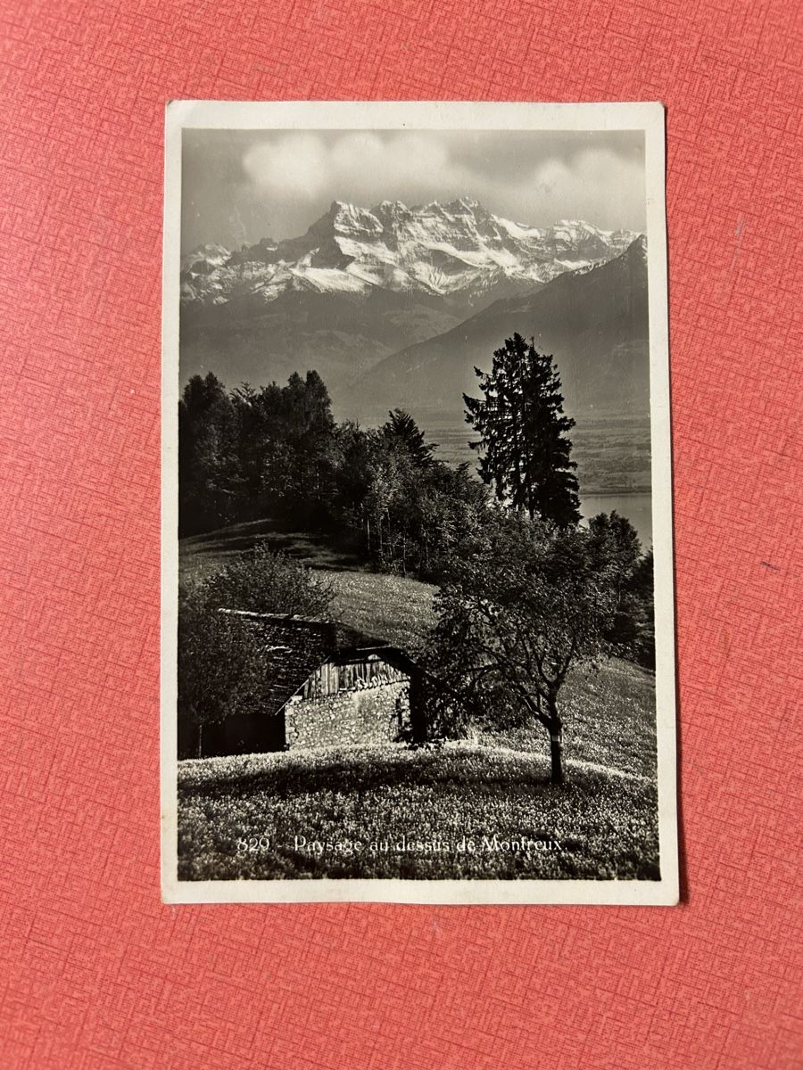 Cartes postales: Ansichtskarte Montreux 1938 mit Stempel  – D'occasion à Lanzenhäusern par vic63