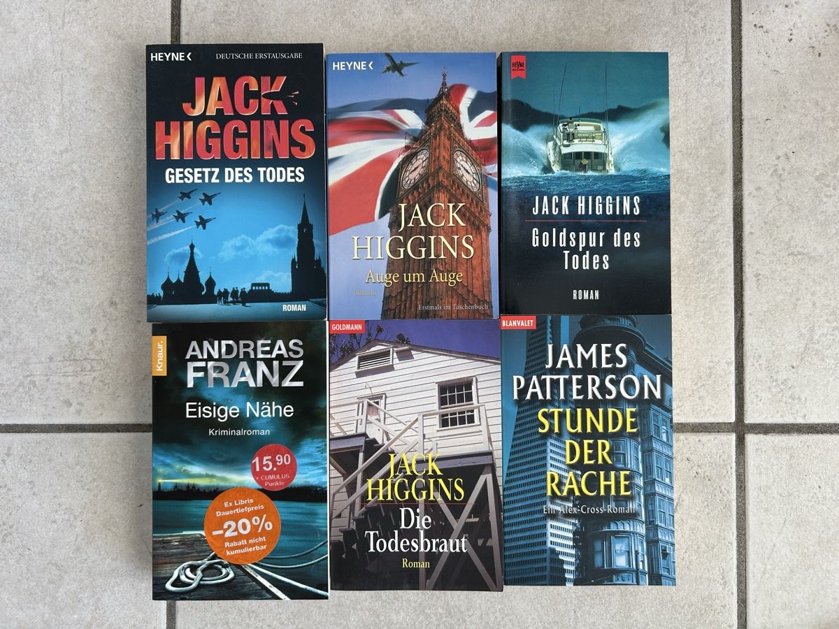 Libri: Jack Higgins Roman 6x spannender Lesestoff – Nuovo (secondo la descrizione) da Mörigen venduto da Knopf63