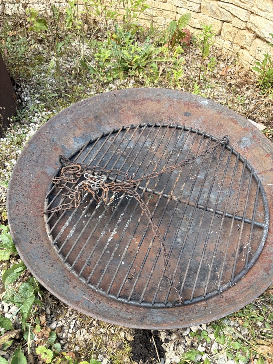 Bracieri: Gartenfeuerkorb mit Grillrost – Difettoso da Winznau venduto da schutzengel1955 5