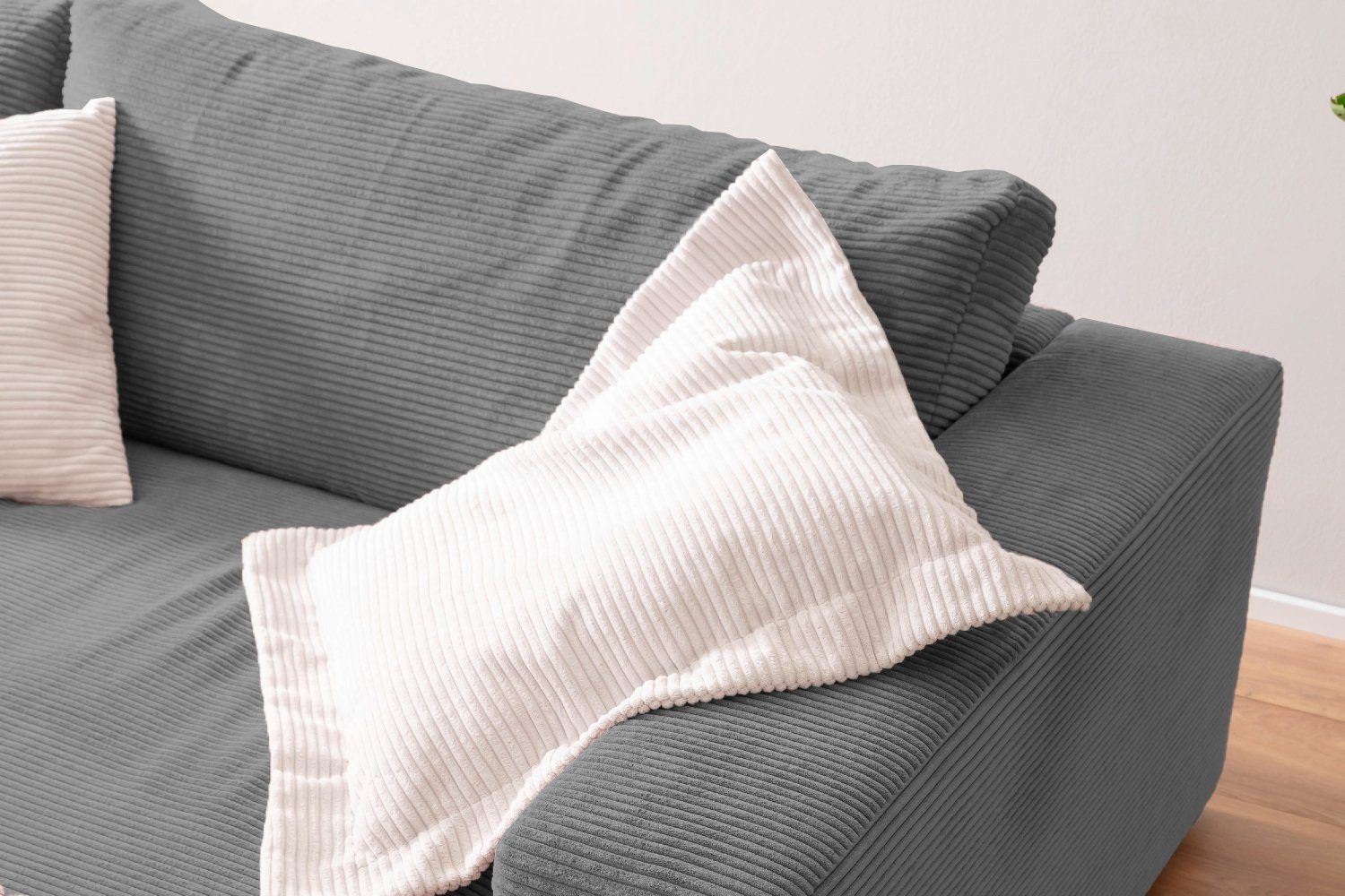 Sofas: Big Sofa High End in Cord dark grey – Neu und originalverpackt aus Bischofszell von deluxe-moebel 2