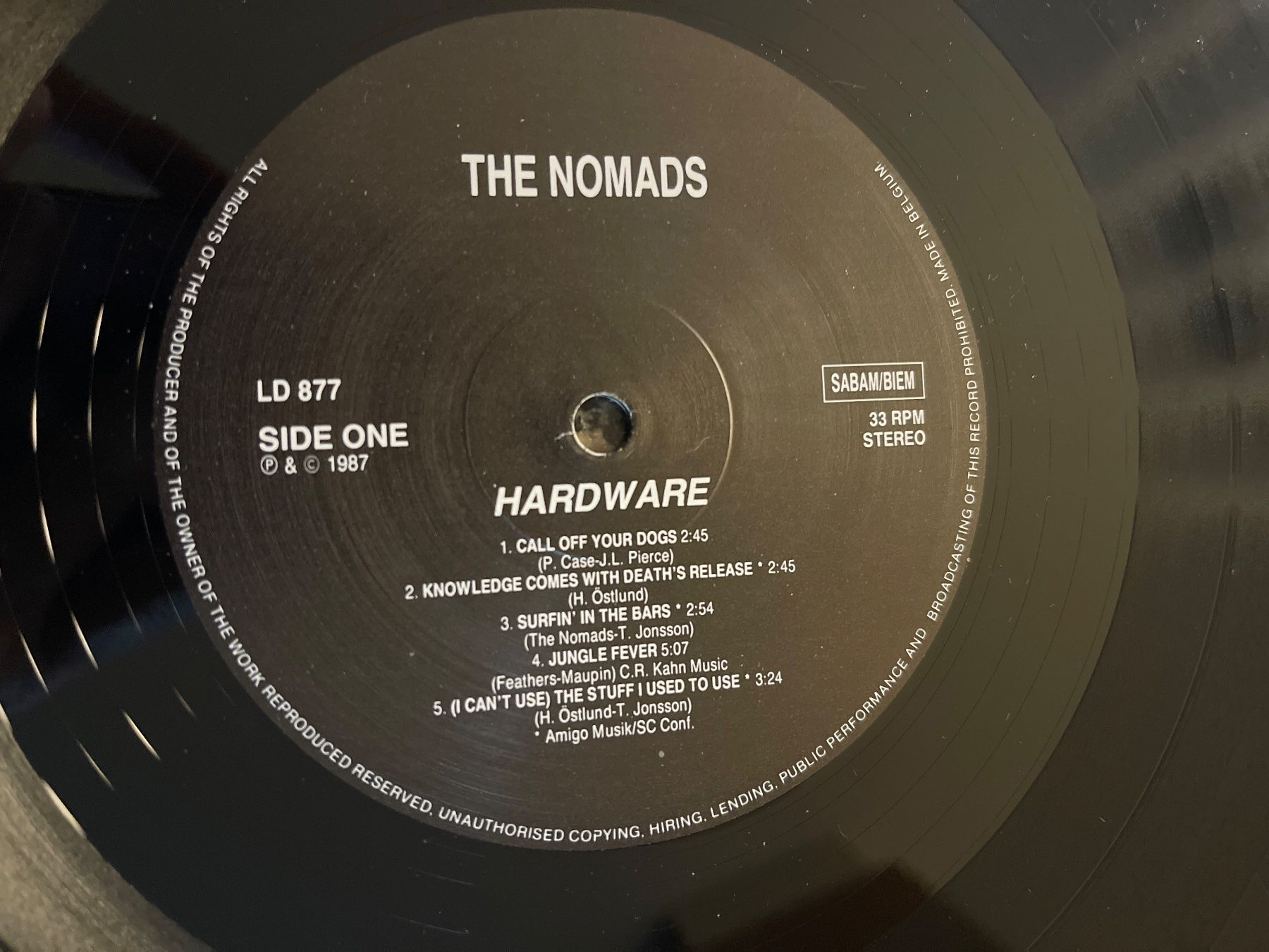 Dischi in vinile: S1321/The Nomads - Hardware – Usato da Frutigen venduto da Philippe_jsp 2