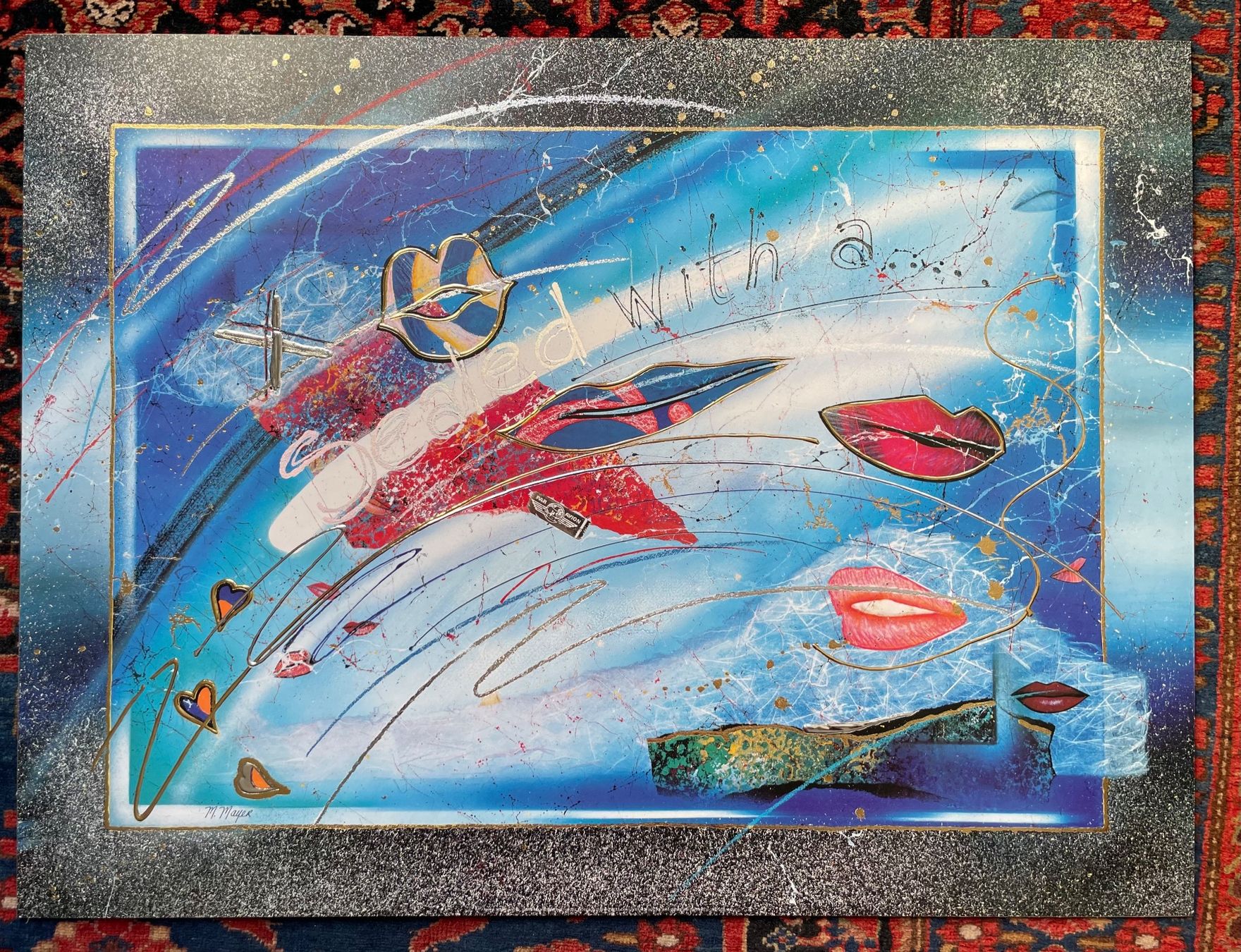 Grafica & Litografie: M. Mayer 2 posters a  loving kiss – Usato da Biel/Bienne venduto da Galaq 2