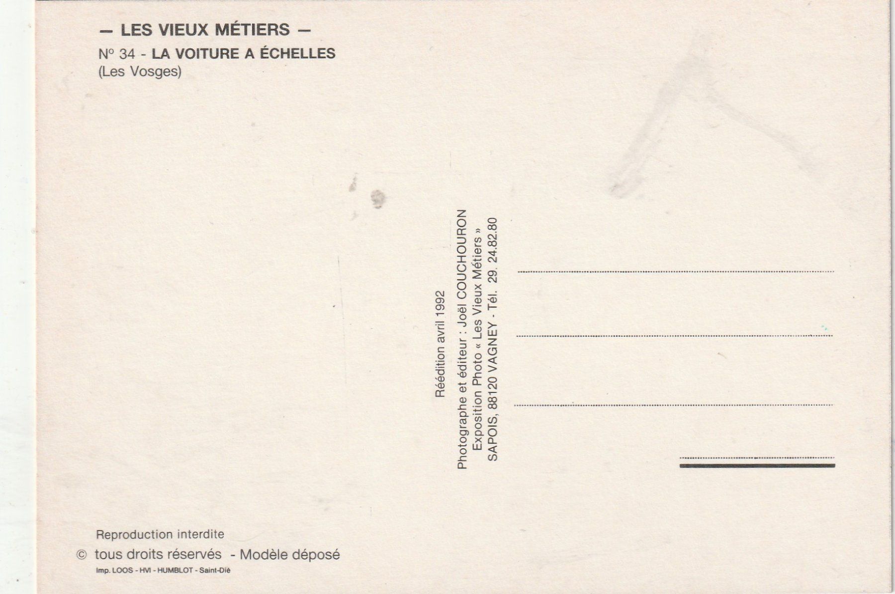 Cartes postales: Die alten Zeiten – D'occasion à Lumbrein par made02 1