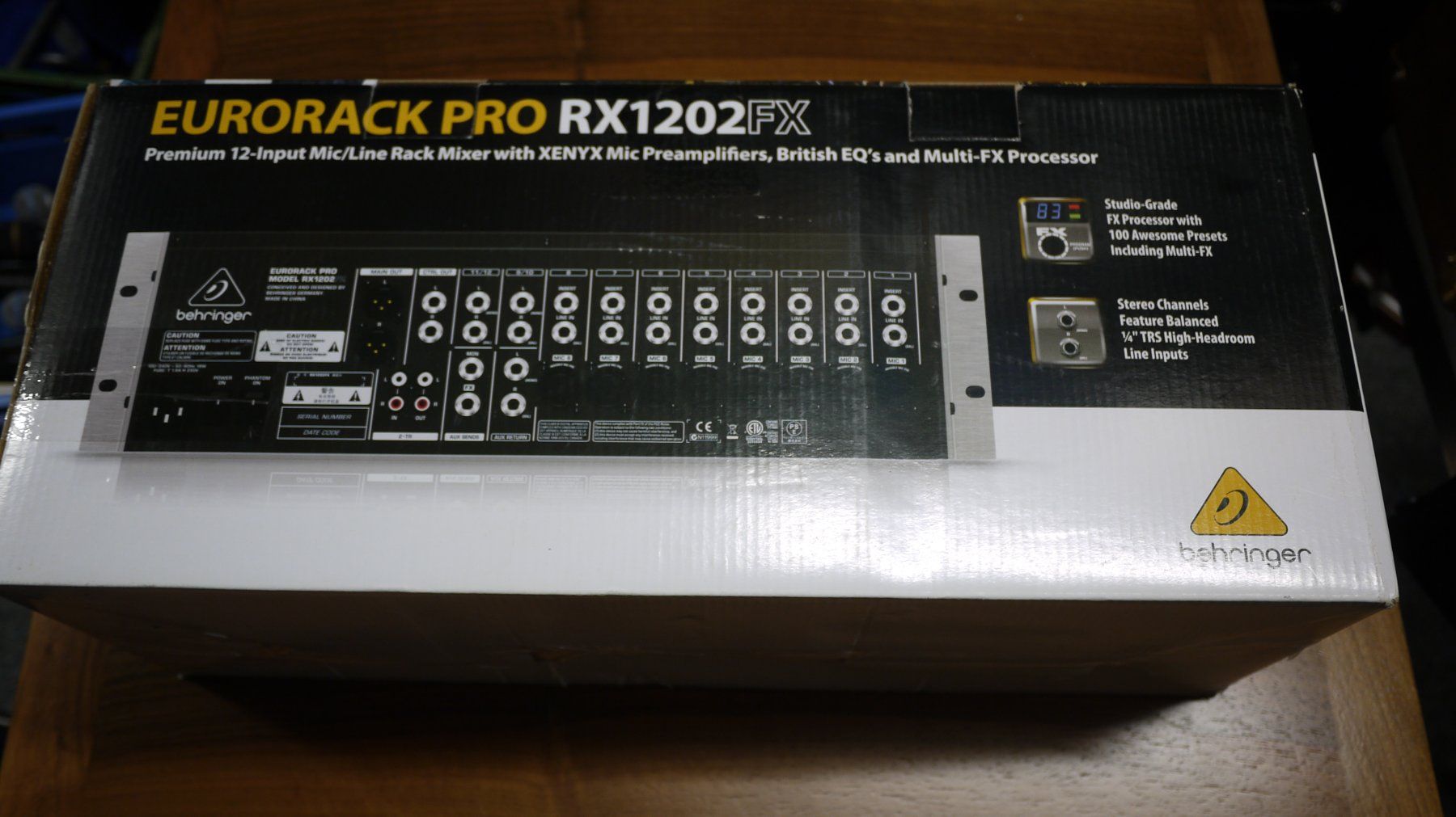 Behringer Console di mixaggio: BEHRINGER RX120FX Eurorack Pro Mischpult Rack – Usato da Kaiserstuhl AG venduto da GTM-Kaiserstuhl 2
