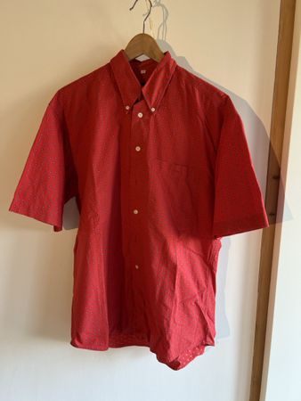 Rotes Hemd von Picdor Herren Globus, Grösse M