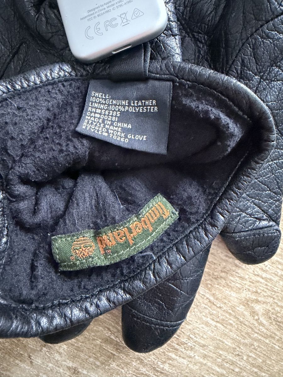 Altri accessori da uomo: Timberland Lederhandschuhe, Grösse L, Schwarz, – Usato da Grindelwald venduto da TSG-G-Town 2