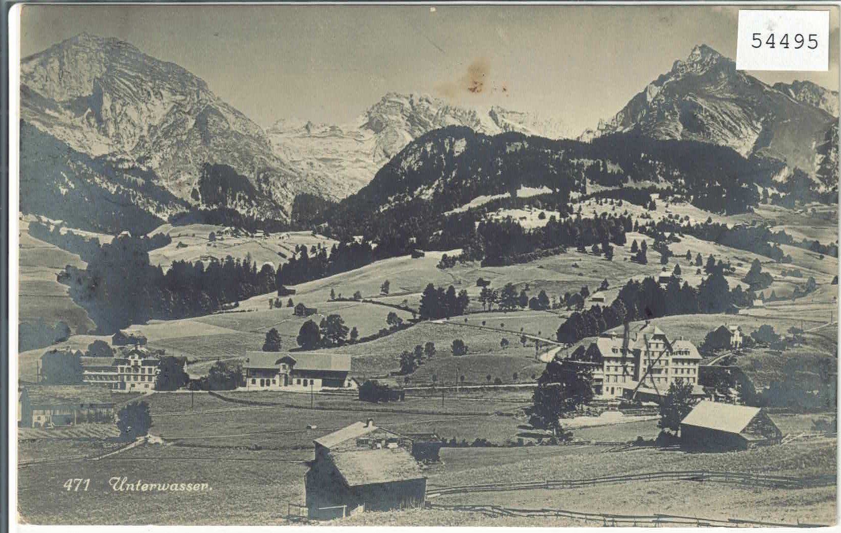 Cartoline postali: Unterwasser - Generalansicht – Usato da Ettingen venduto da Kartenplanet