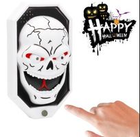 Halloween Gruselig Türklingel leuchten Deko Augen Spuk Party