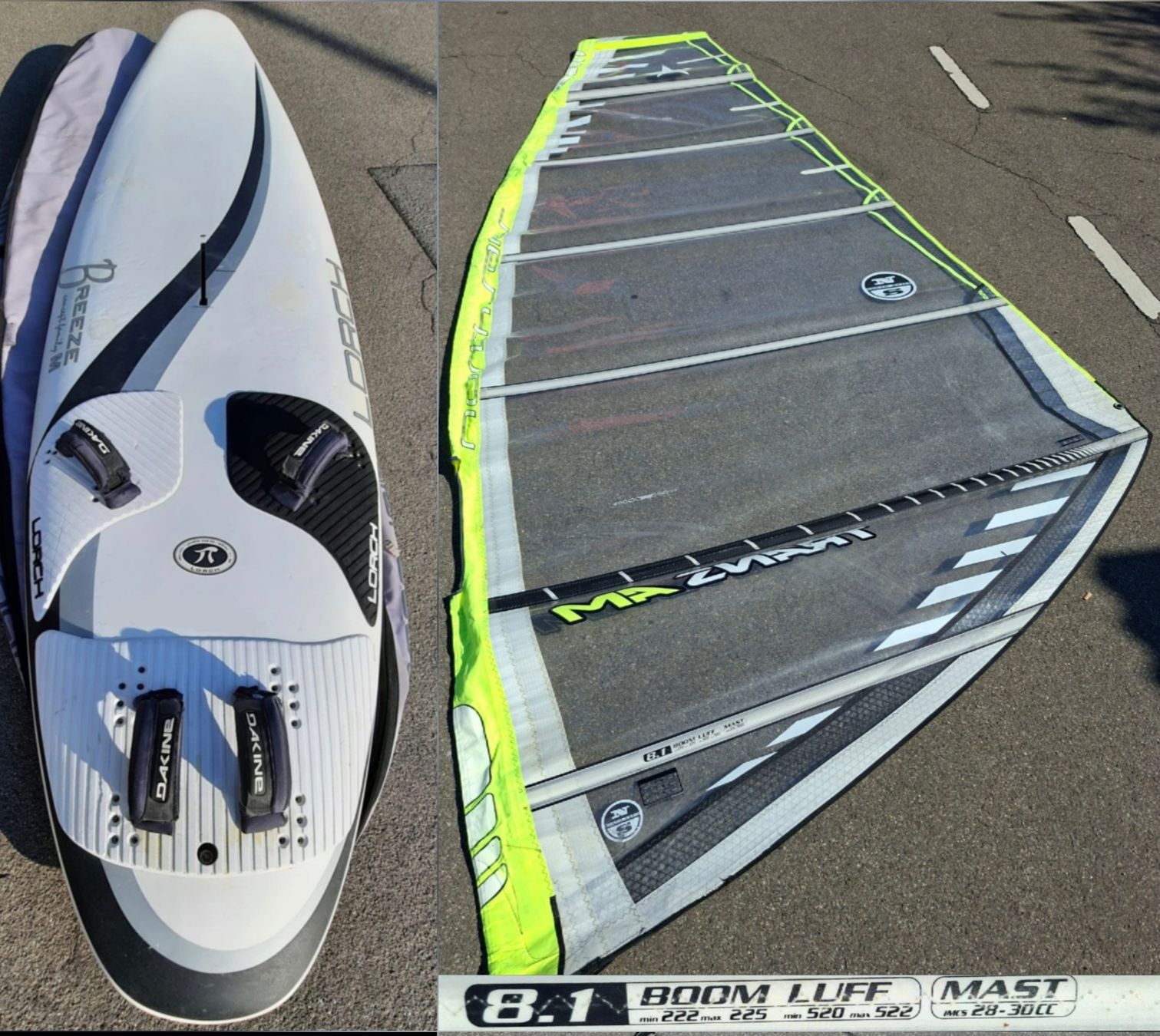 Tavole da surf e di nuoto: Lorch Windsurfboard 146 mit 8.1m2 – Usato da Fällanden venduto da Nmustang 1