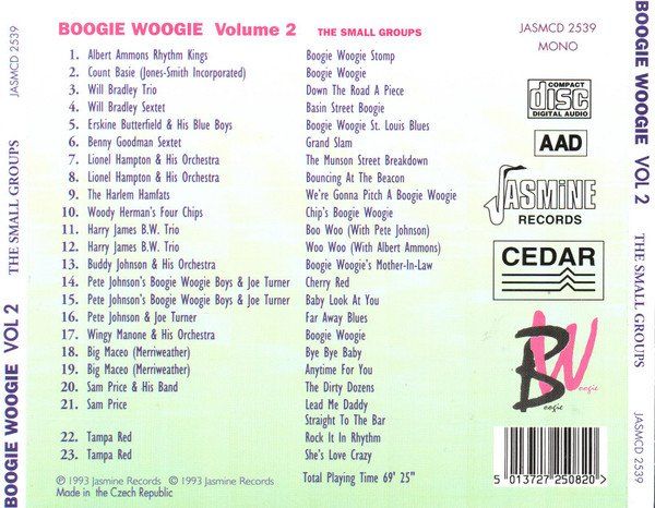 CD: The Small Groups BOOGIE WOOGIE  Albert Ammons Count Basie CD – Usato da Kandergrund venduto da Sososo 1