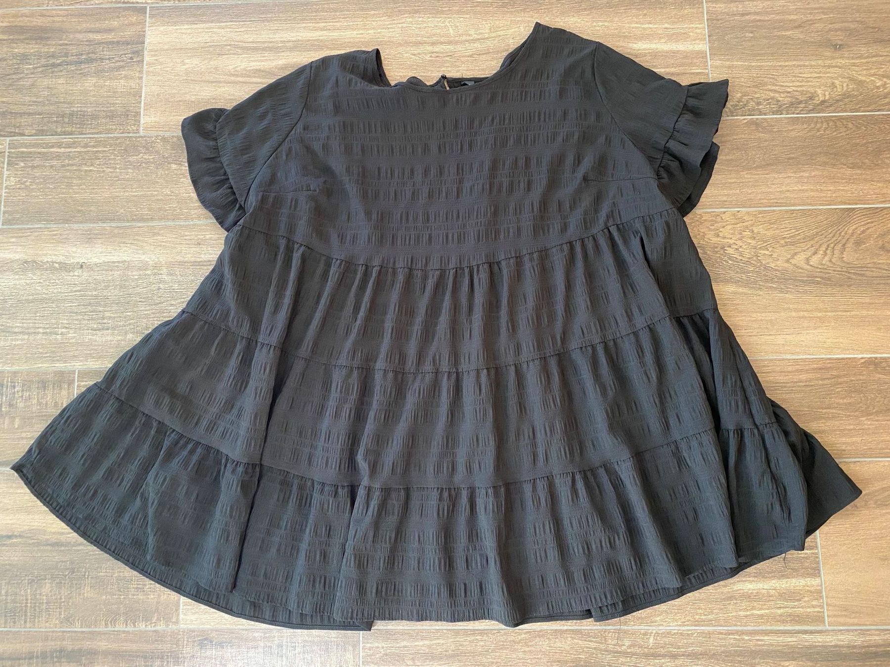 Shein Kleider: Kleid mit Volants schwarz Gr. 56 / 58 / 60 – Gebraucht aus Pratteln von a23_j2gs 2