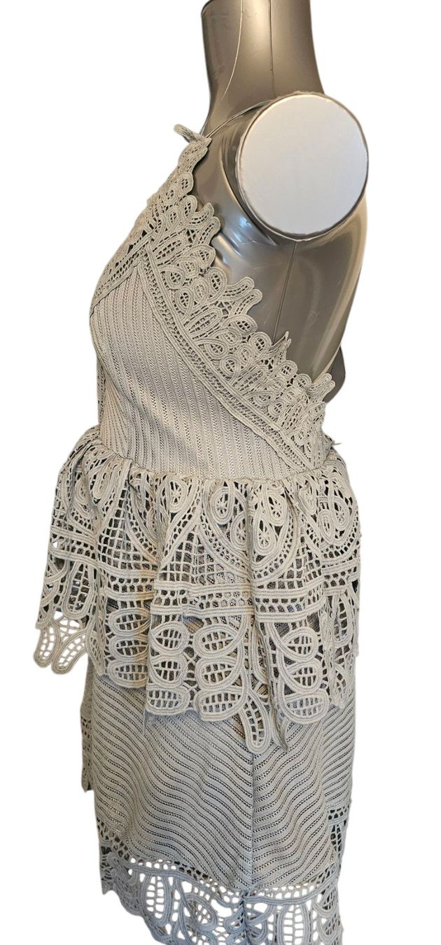 Vestiti: Spitzenkleid grau Gr. M – Usato da Langenthal venduto da SecondChanceShop 3