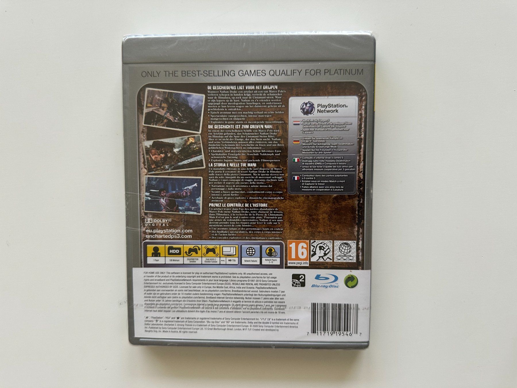 Sony Giochi: Uncharted 2: Among Thieves - Platinum Edition sealed, PS3 – Nuovo e nell'imballaggio originale da Couvet venduto da nay_prh5 1