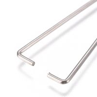 3 Klemmbügel Edelstahl 42x17x1.2 mm, Stift: 1.2 mm