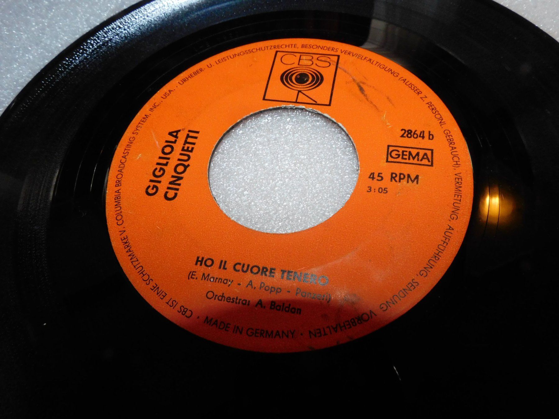 Schallplatten: Single Gigliola Cinquetti - La Rosa Nera . 1967  Single – Gebraucht aus Sursee von 76 3