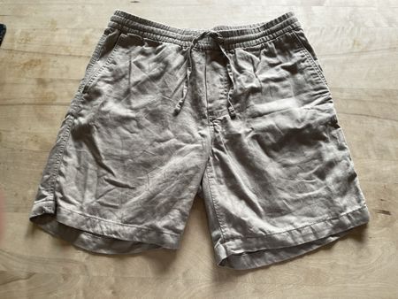 H&M Leinen Shorts Beige, Relaxed Fit, Gr. M – Sommer!
