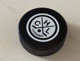 Eishockey Puck HC Lugano Burger King in Box neuwertig