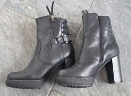 Schwarze Winterstiefeletten von Jenny Fairy, Grösse 38