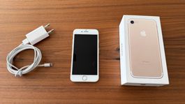 Apple iPhone 7 128 GB Gold mit OVP + Zubehör