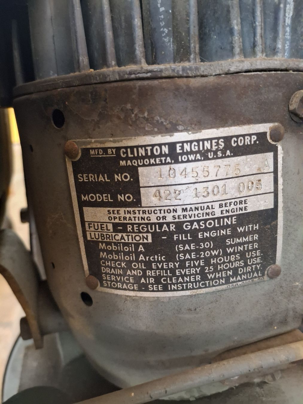 Motoren: standmotor Clinton  – Gebraucht aus Alt St. Johann von iderf27 2