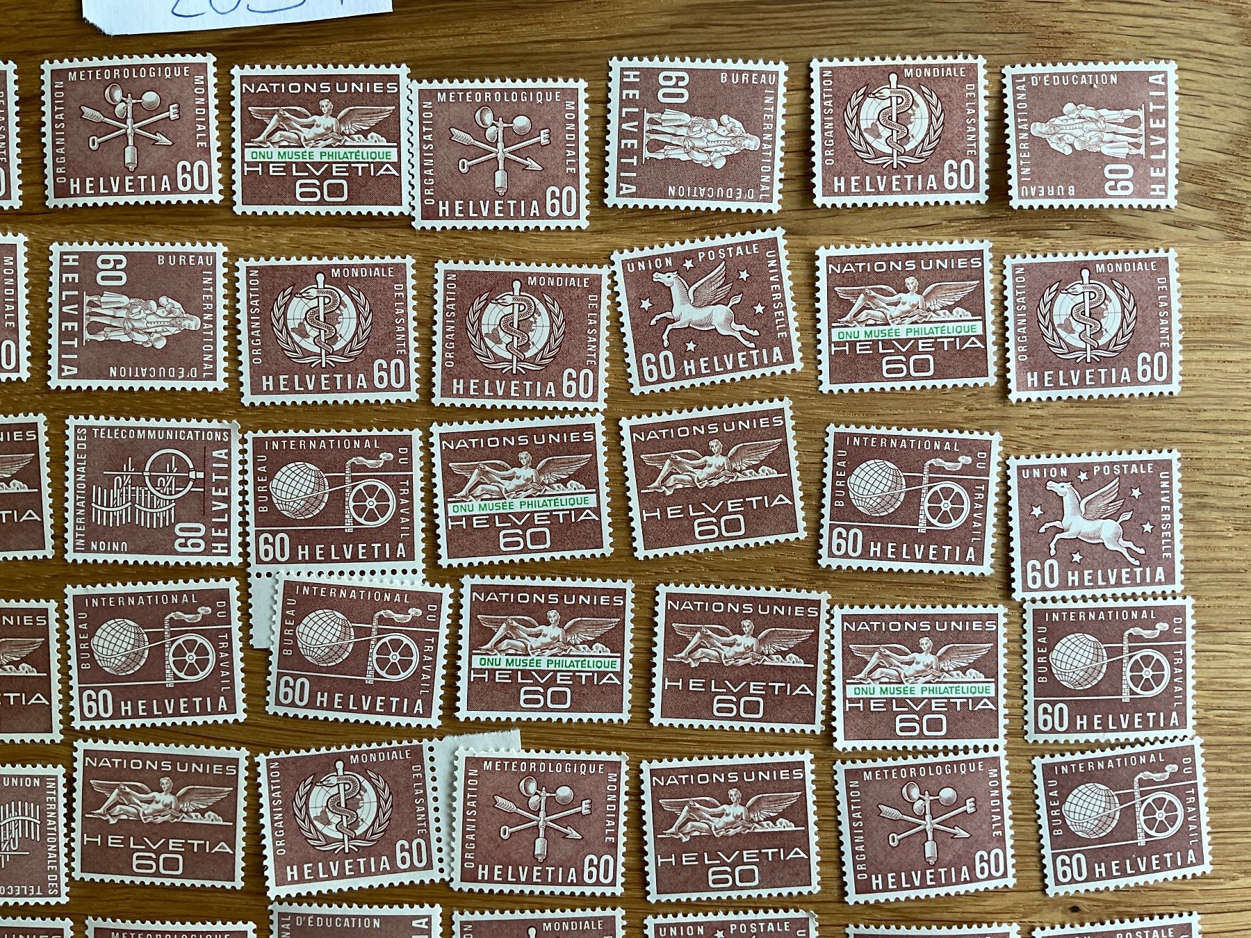 Tutti i francobolli: 60Fr Ämter Frankaturware ungestempelt postfrisch Sammlung – Nuovo (secondo la descrizione) da Wil SG venduto da Chefsugus 2