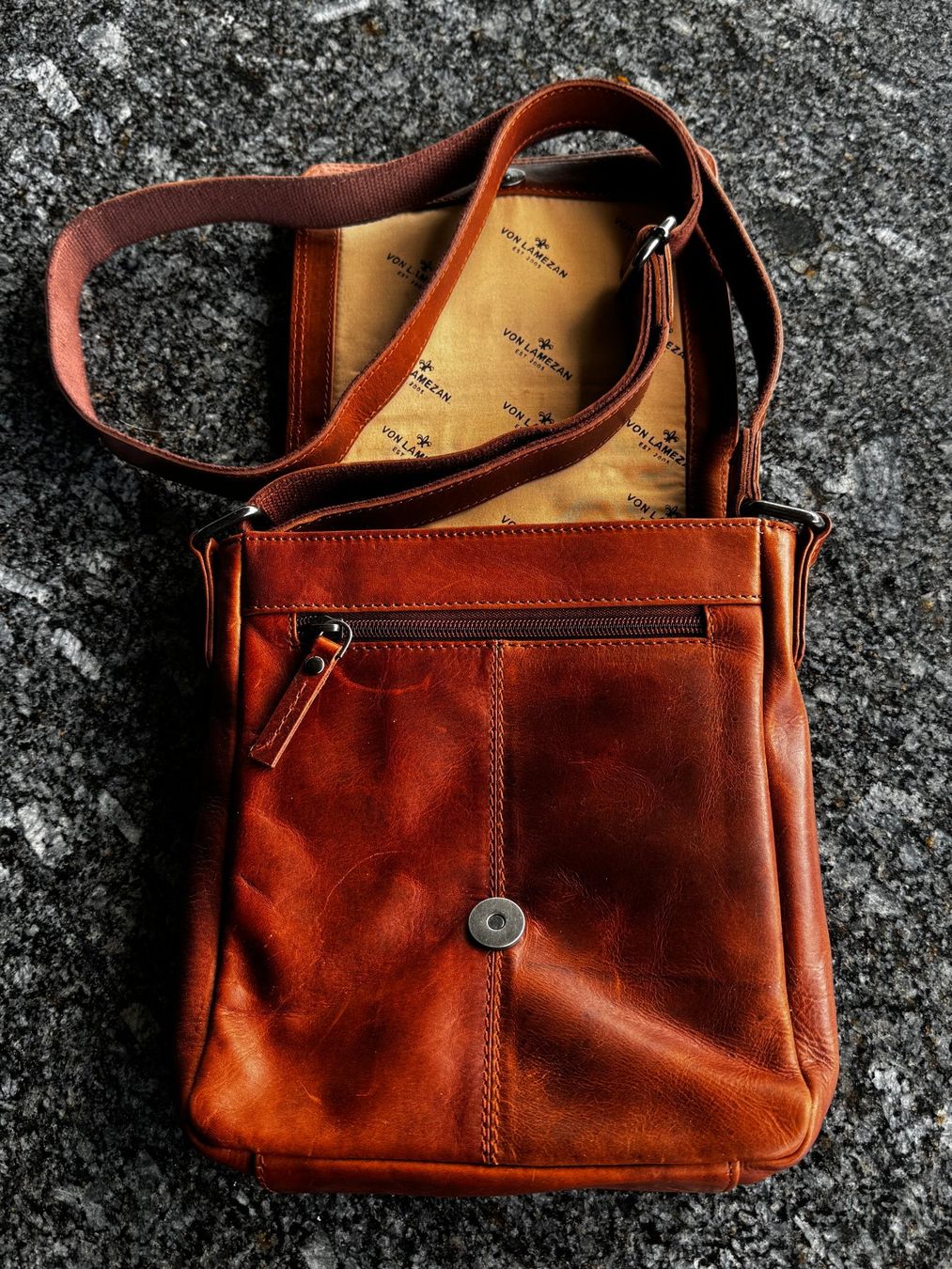 Sacs: Herren Umhängetasche Vintage Leder – Neuf (Voir description) à Birr par Calico 3
