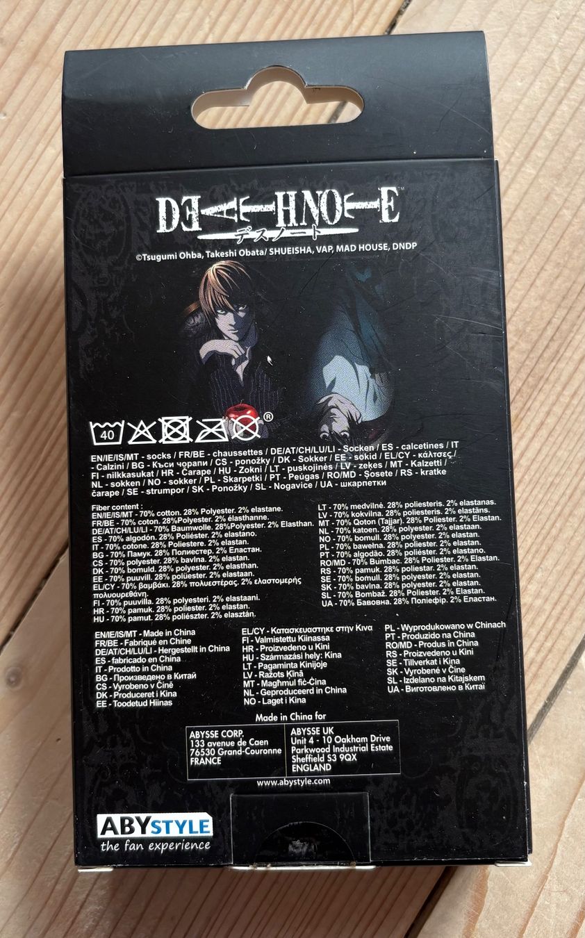 Socken: Death Note Socken onesize "L" ,NEU ovp – Gebraucht aus Siblingen von Vany_McDougall 1