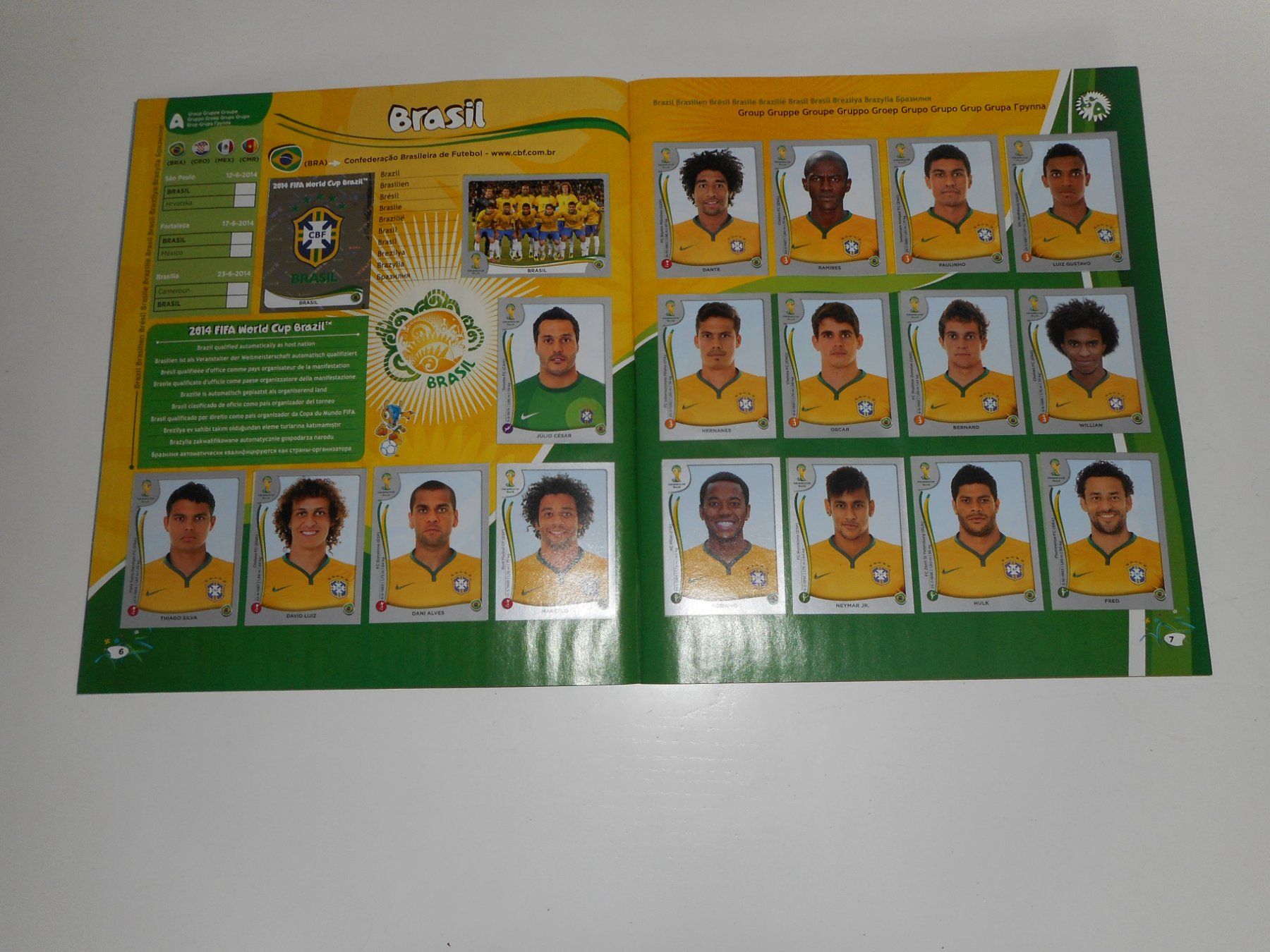 Panini Alben: Panini WM Album Brasil 2014/14 Nr.3 komplett – Gebraucht aus Cham von Paniniworld 2