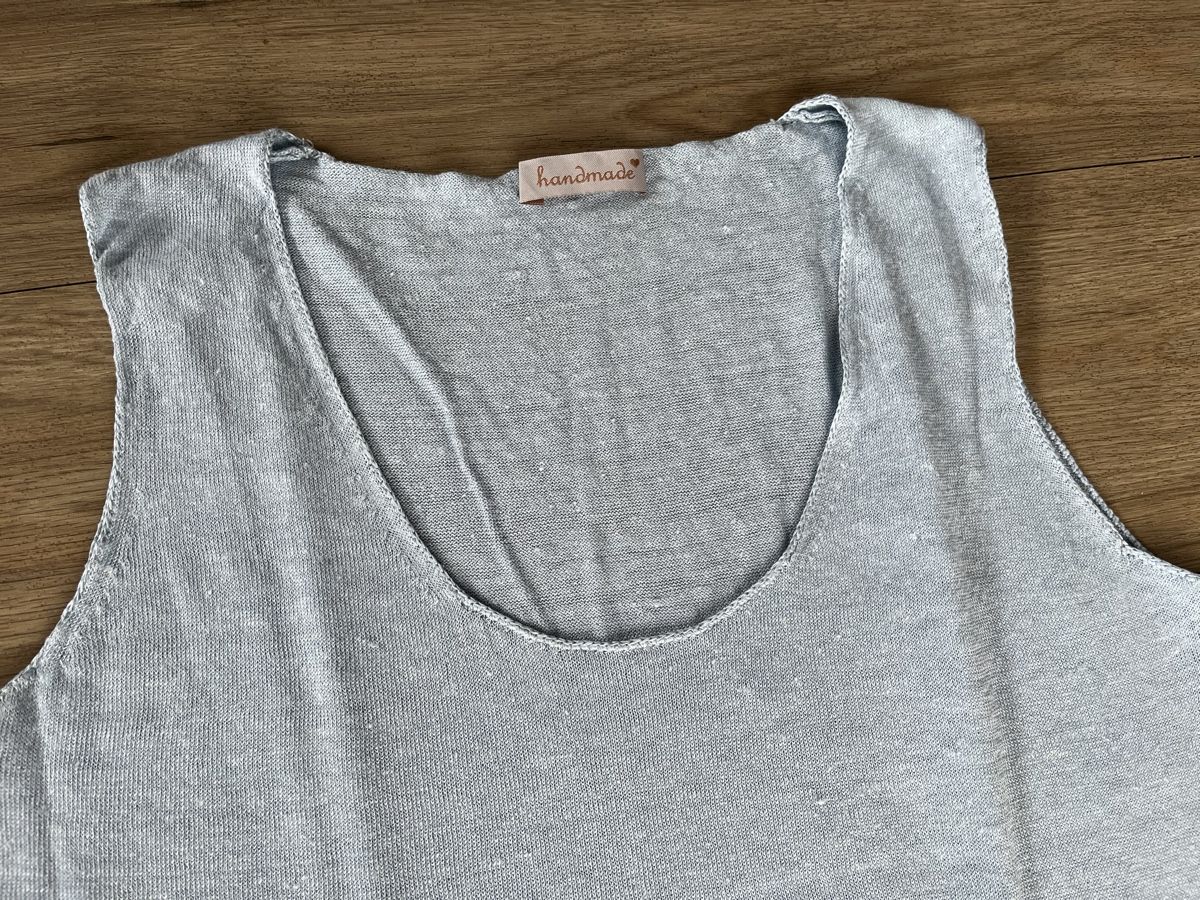 Top: Handmade Leinen Top hellblau – Nuovo (secondo la descrizione) da Kerns venduto da osco01 4