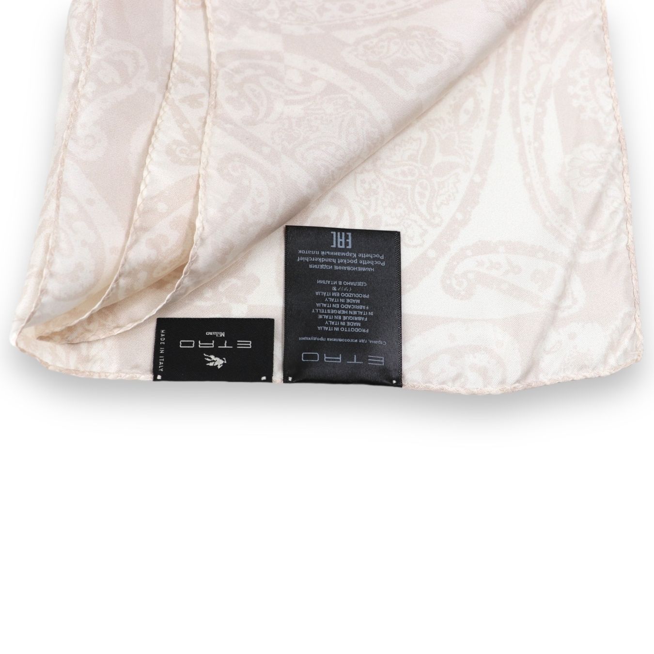 Etro Foulard & Sciarpe: Etro Einstecktuch Paisley beige – Usato da Binningen venduto da Designerlabels 3